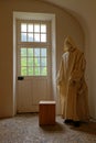 A dummy monk cell in the Grande Chartreuse Monastery museum